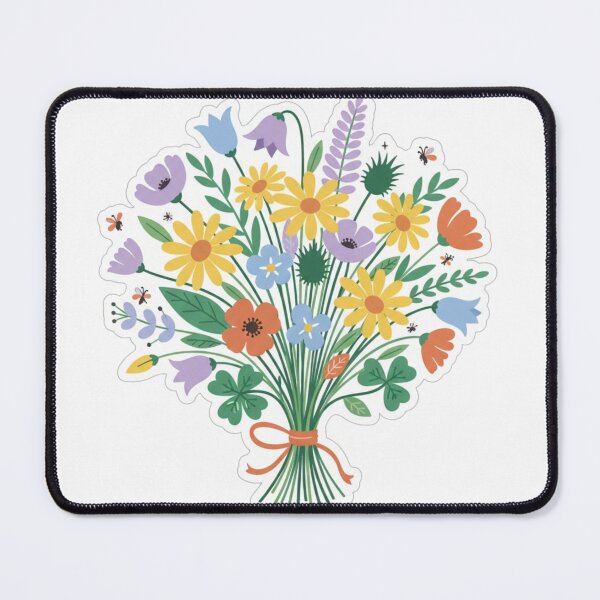 Item preview, Wildflower Bouquet Illustration Sticker designed and sold by Zenx36.