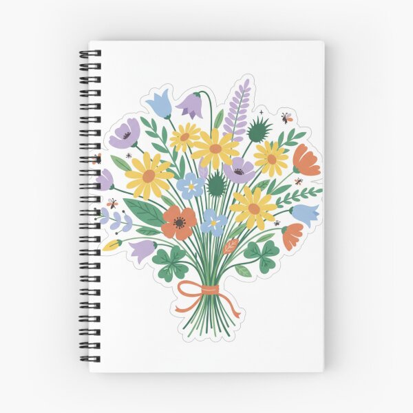 Item preview, Wildflower Bouquet Illustration Sticker designed and sold by Zenx36.