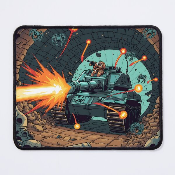 Item preview, Neo Geo Tank Plasma Boss Rush - Retro Pixel Art Print designed and sold by ThePixelArchive.