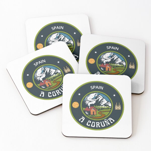 Item preview, A Coruña Spain | Green Travel Emblem designed and sold by World Designs.