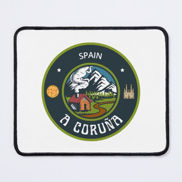 Item preview, A Coruña Spain | Green Travel Emblem designed and sold by World Designs.