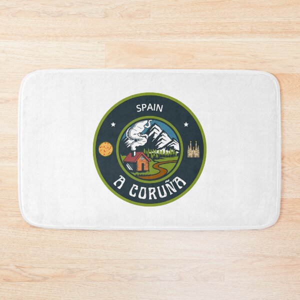 Item preview, A Coruña Spain | Green Travel Emblem designed and sold by World Designs.