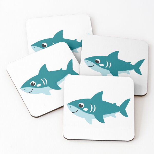 Item preview, Friendly Baby Shark - Cute Blue Sea Predator Kawaii designed and sold by minscw.