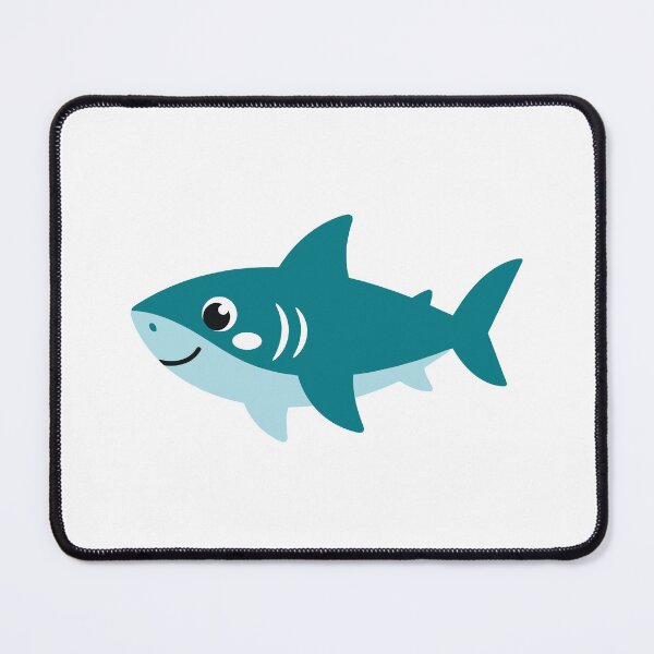 Item preview, Friendly Baby Shark - Cute Blue Sea Predator Kawaii designed and sold by minscw.