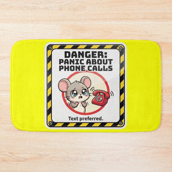 Item preview, Danger Panic About Phone Calls Mouse designed and sold by Visual Dept..