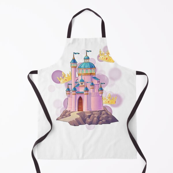 Item preview, Pink Castle with Crowns – Cute Illustration designed and sold by iamKRUK.