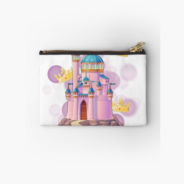 Item preview, Pink Castle with Crowns – Cute Illustration designed and sold by iamKRUK.