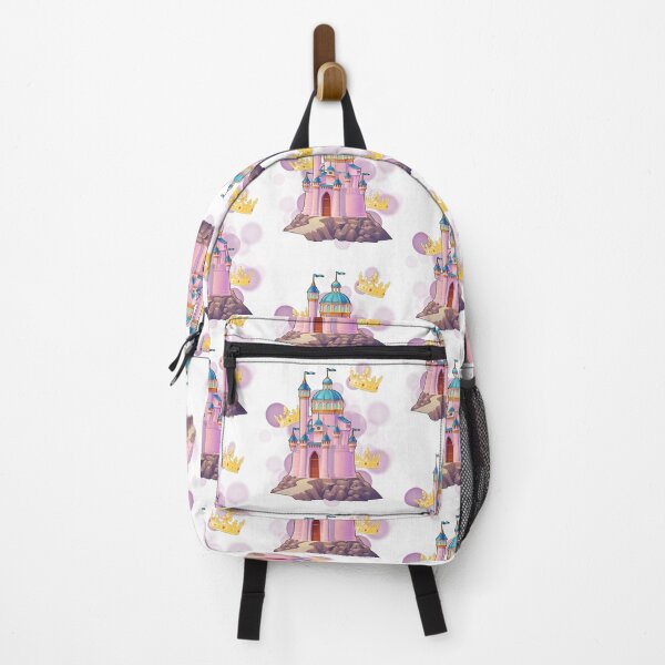 Item preview, Pink Castle with Crowns – Cute Illustration designed and sold by iamKRUK.
