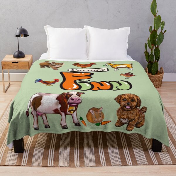 Item preview, Finn name in orange and sage green - Farmer Finn and his Farmyard Friends designed and sold by Artonmytee.