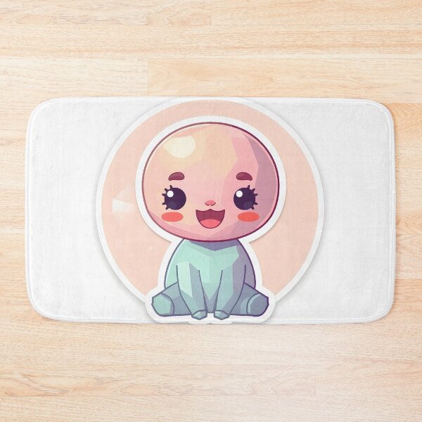 Item preview, Adorable Low Poly Creature - Pastel Sticker Art Print designed and sold by ThePixelArchive.