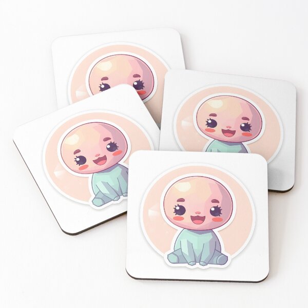 Item preview, Adorable Low Poly Creature - Pastel Sticker Art Print designed and sold by ThePixelArchive.