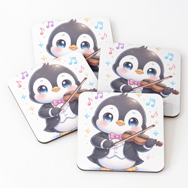 Item preview, Elegant Penguin Violinist - Kawaii Music Lover. designed and sold by Lylysun.