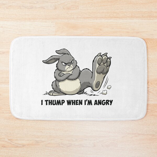Item preview, I Thump When I Am Angry Grumpy Rabbit designed and sold by Petzzz.