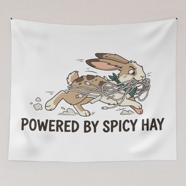 Item preview, Powered By Spicy Hay Naughty Pet Rabbit designed and sold by Petzzz.