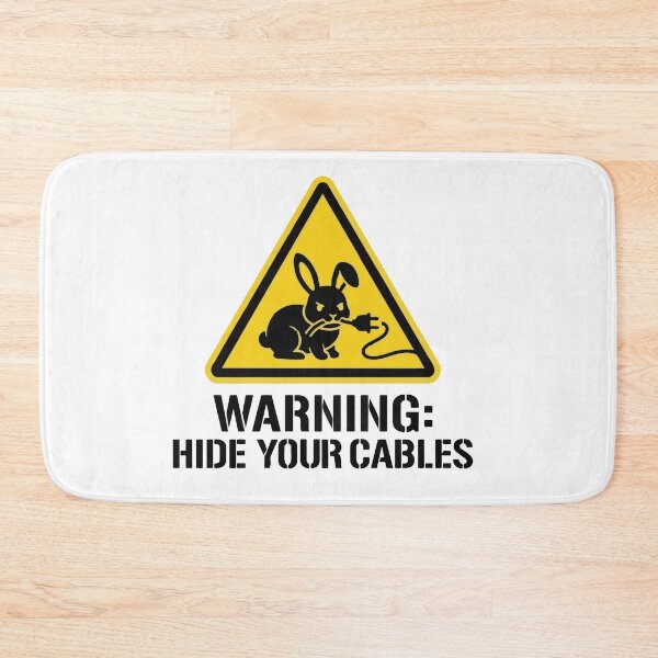 Item preview, Hide Your Cables Cute And Dangerous Rabbit designed and sold by Petzzz.