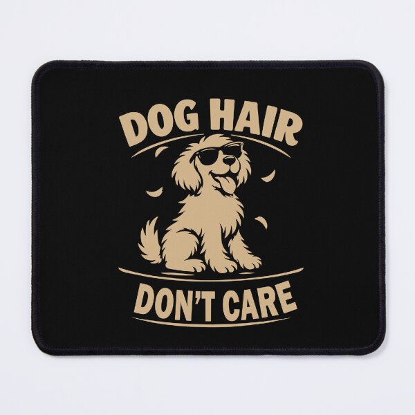Aperçu de l'œuvre Maman de chien - Les poils de chien, on s'en fiche ! – Cadeau humoristique pour les mamans de chiens et les amoureux des animaux créée et vendue par EvolvCustoms.