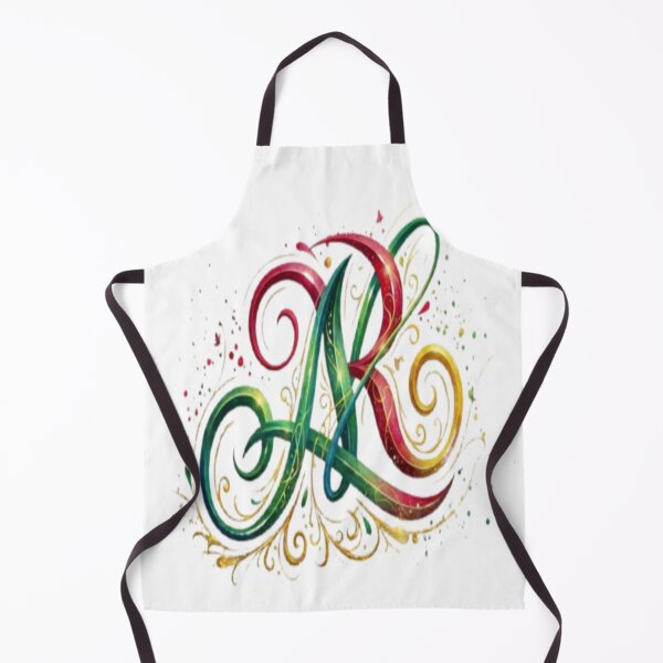 Item preview, Royal Crimson & Emerald Letter R Monogram - Ornate Calligraphy Art designed and sold by KalamAura.