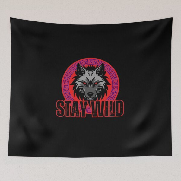 Artikelvorschau, Stay Wild Naturinspiriertes Sticker-T-Shirt-Design entworfen und verkauft von BubeMerchLazov.