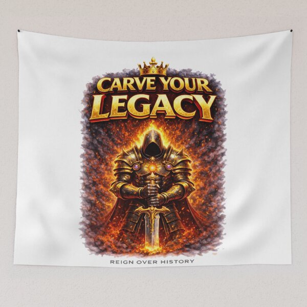 Item preview, Carve Your Legacy – Reign Over History | Royal Warrior Edition designed and sold by RelateAndTee.