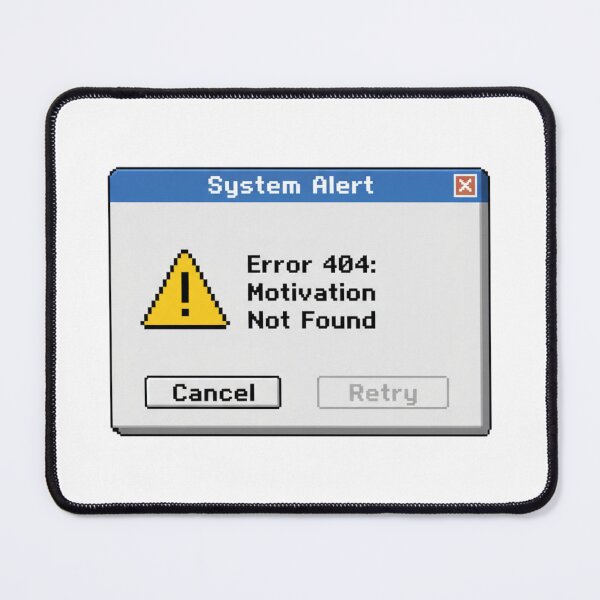 Item preview, Corporate Sarcasm Error 404 Motivation Not Found Retro Tech designed and sold by LaurannaDesign.