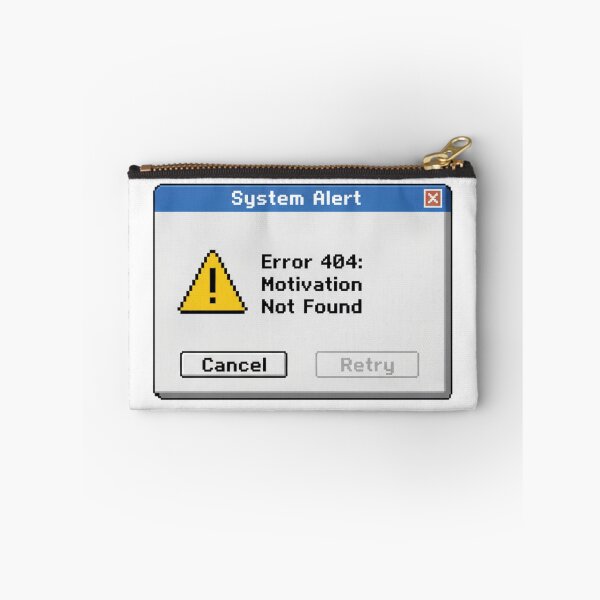 Item preview, Corporate Sarcasm Error 404 Motivation Not Found Retro Tech designed and sold by LaurannaDesign.