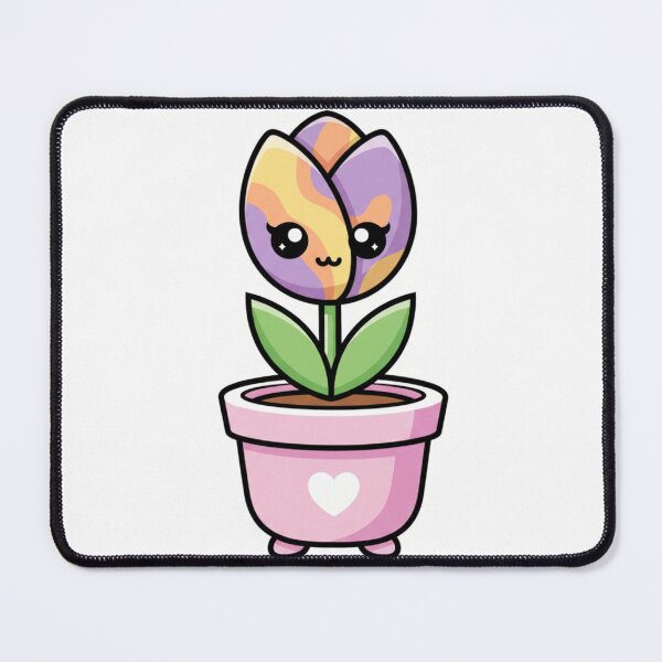 Item preview, Cute flower Tulip in Heart Pink Pot designed and sold by Zenx36.
