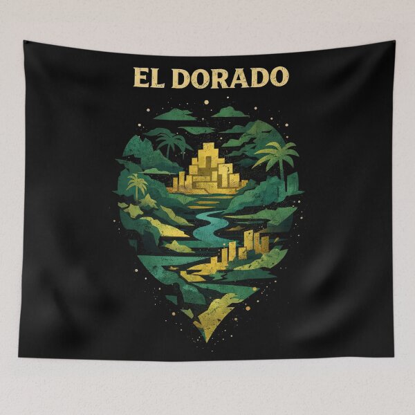 Item preview, El Dorado Lost City Mythic Art designed and sold by Retr0Tshirts.
