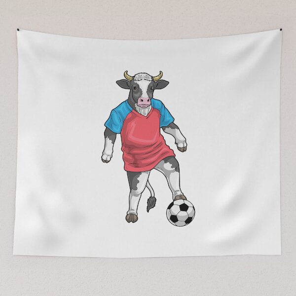 Item preview, Cow Soccer player Soccer Sports designed and sold by Snabdesign84.
