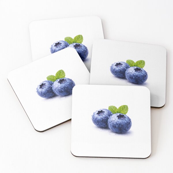 Item preview, Blueberries Close-Up Macro Food Photo designed and sold by Luxureheaven.