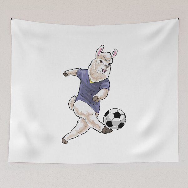 Item preview, Llama Soccer player Soccer Sports designed and sold by Snabdesign84.