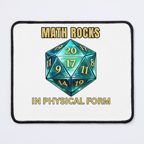 Item preview, Math Rocks - Funny STEM Teacher Dice Shirt designed and sold by WitWorksCo.