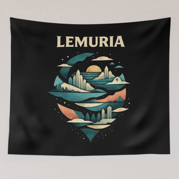 Item preview, Lemuria Lost Continent Mythic Art designed and sold by Retr0Tshirts.