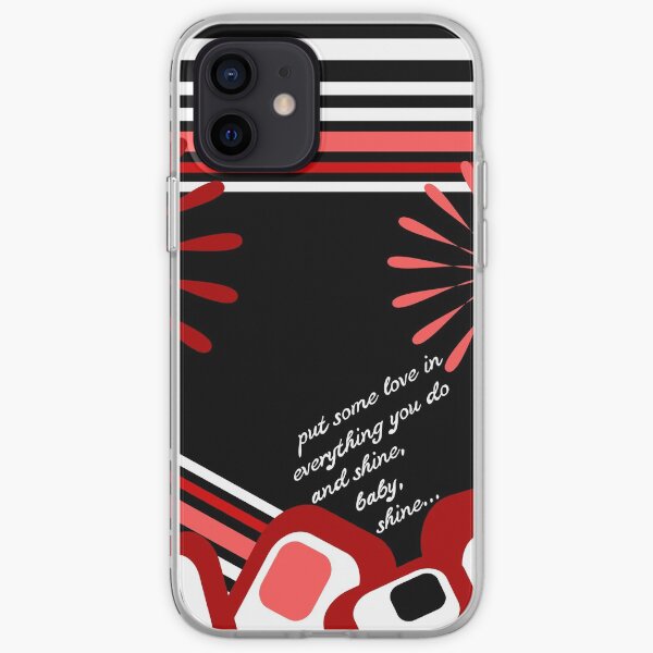 rayas de amor y brillo Funda blanda para iPhone