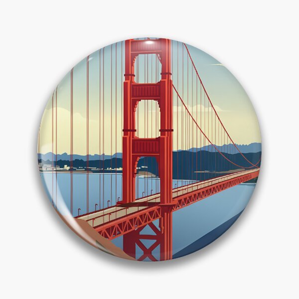 Item preview, Golden Gate California USA Vintage Travel Wall Art designed and sold by Atlas Poster Co..