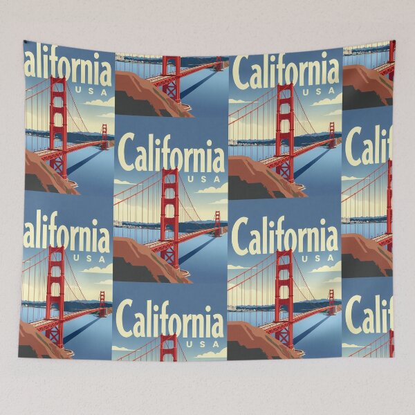 Item preview, Golden Gate California USA Vintage Travel Wall Art designed and sold by Atlas Poster Co..