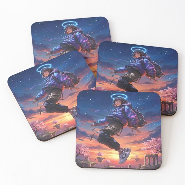 Item preview, Anime Girl Floating with Halo designed and sold by martinbrochard.
