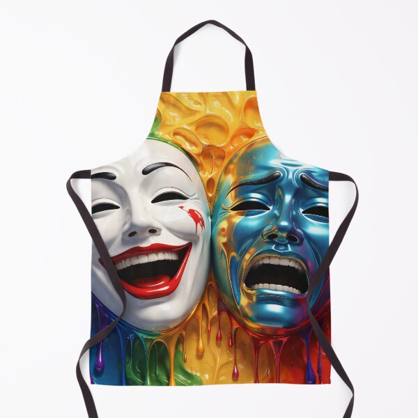 Item preview, Laugh and Scream Mask Fusion designed and sold by Kaleidoscope Print.