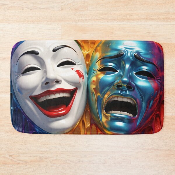 Item preview, Laugh and Scream Mask Fusion designed and sold by Kaleidoscope Print.