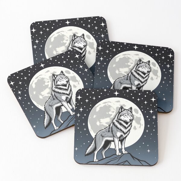 Item preview, Wolf Under Full Moon designed and sold by SunDrift.