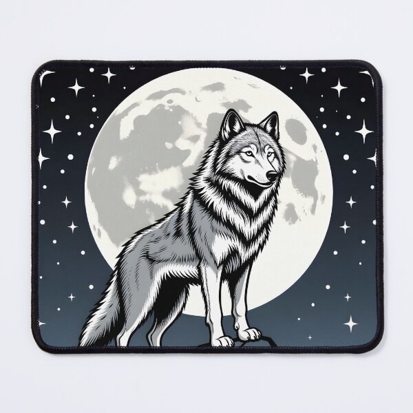Item preview, Wolf Under Full Moon designed and sold by SunDrift.