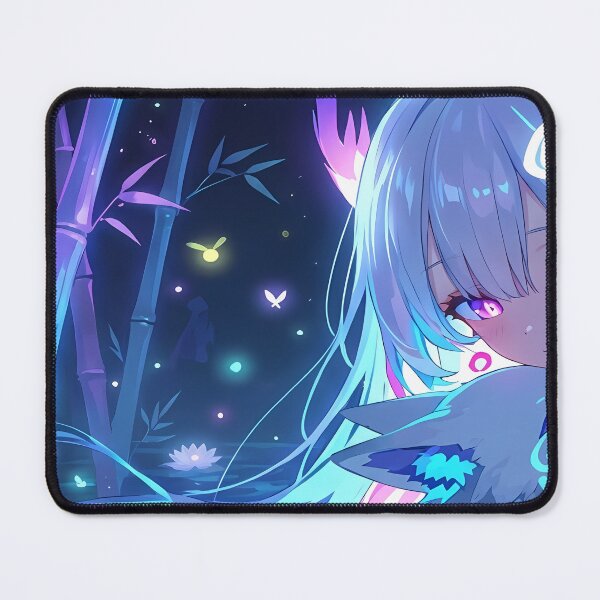 Item preview, Anime Girl with Fox in Bamboo Forest designed and sold by martinbrochard.