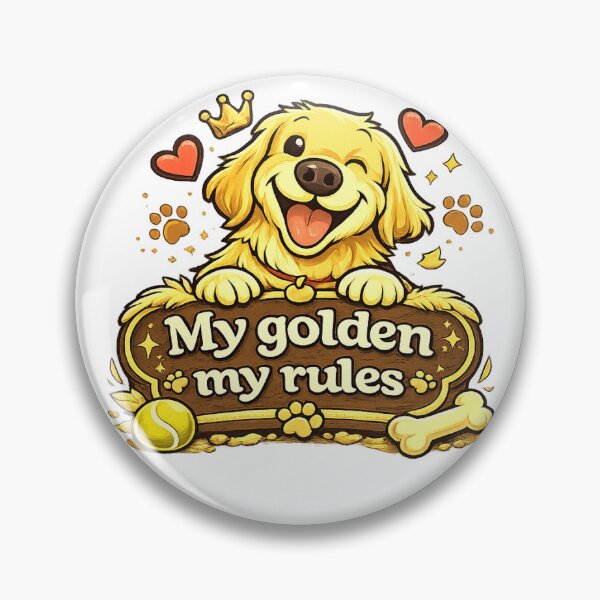 Item preview, My Golden My Rules Retriever Gift designed and sold by WildVista.