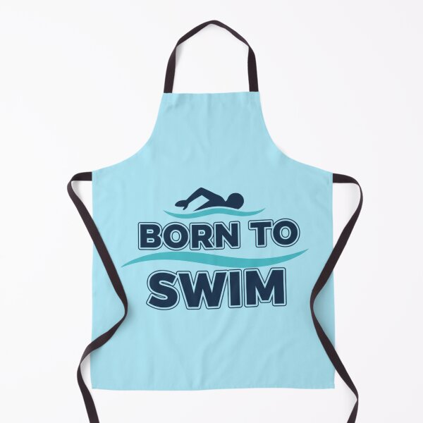 Item preview, Born to Swim - Minimalist Swimmer and Waves Graphic designed and sold by LoudVictory.