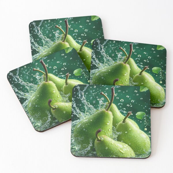 Item preview, Fresh Green Pear Splash designed and sold by Kaleidoscope Print.