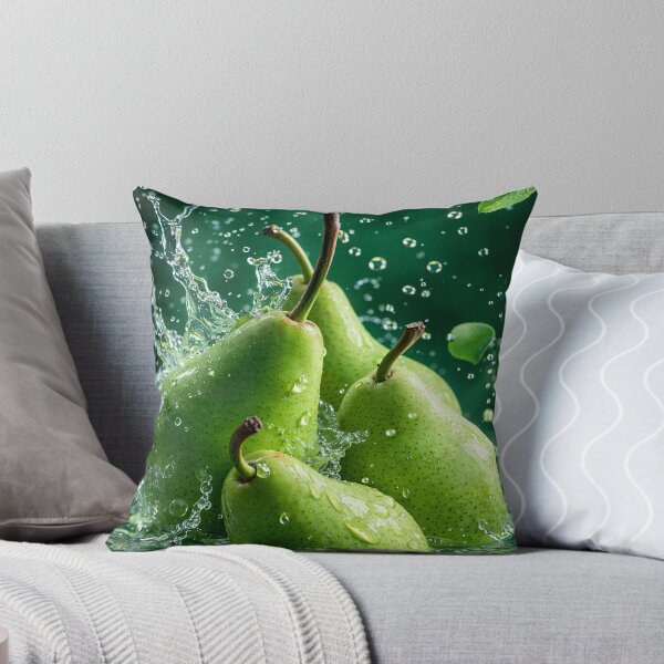 Item preview, Fresh Green Pear Splash designed and sold by Kaleidoscope Print.