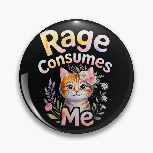 Item preview, Cute Cat Rage Consumes Me designed and sold by FurrFunPrints.