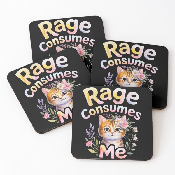 Item preview, Cute Cat Rage Consumes Me designed and sold by FurrFunPrints.