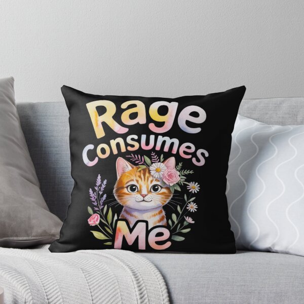 Item preview, Cute Cat Rage Consumes Me designed and sold by FurrFunPrints.