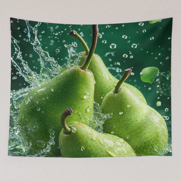 Item preview, Fresh Green Pear Splash designed and sold by Kaleidoscope Print.
