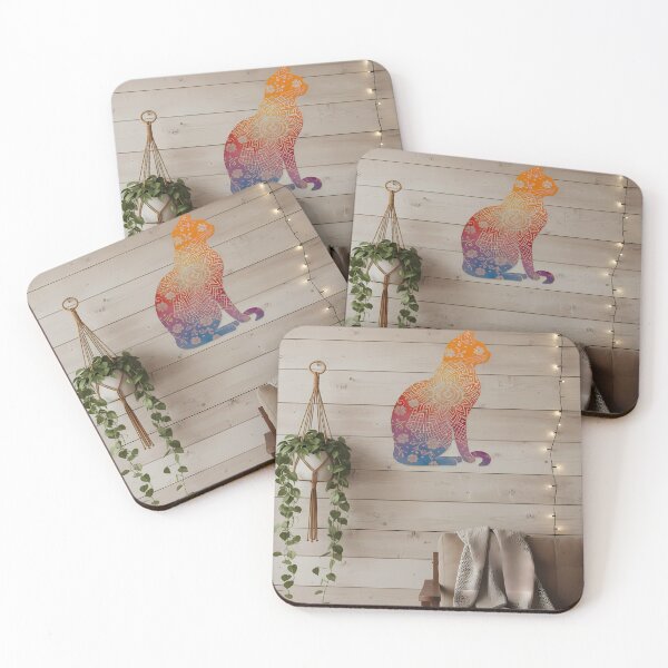 Item preview, Boho Cat Wall Art designed and sold by Duvelier.